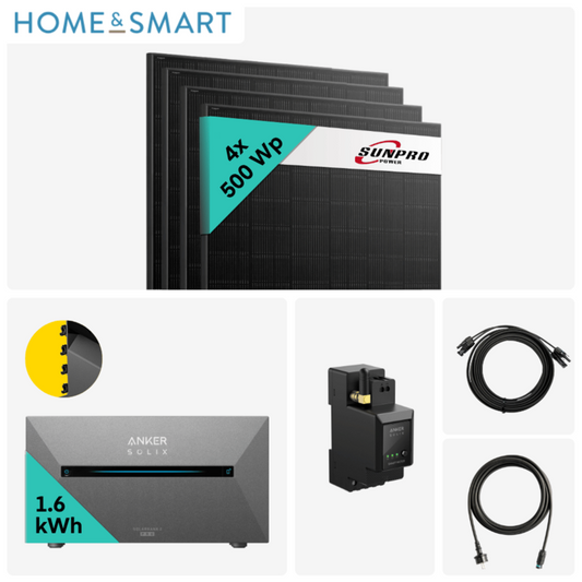 Yuma x Anker - 2000W Balkonkraftwerk mit SOLIX Solarbank 2 PRO