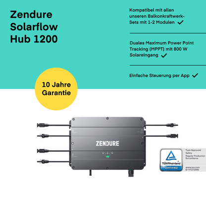 Zendure SolarFlow PV Hub + 1x Batteriespeicher AB2000